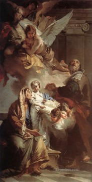 聖母ジョヴァンニ・バッティスタ・ティエポロの教育 Oil Paintings